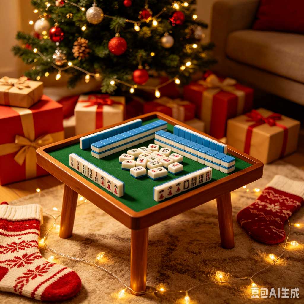 stylish text mahjong set