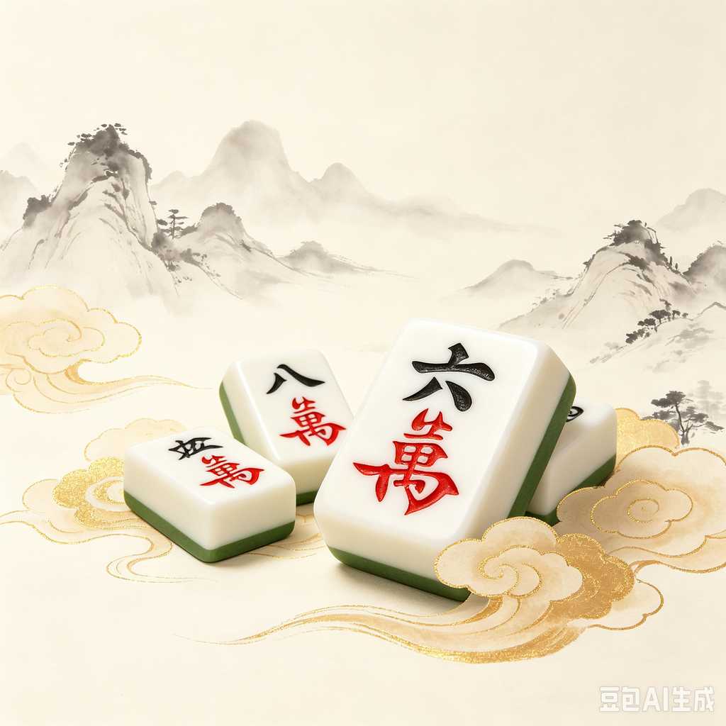 wear resistant print mahjong set